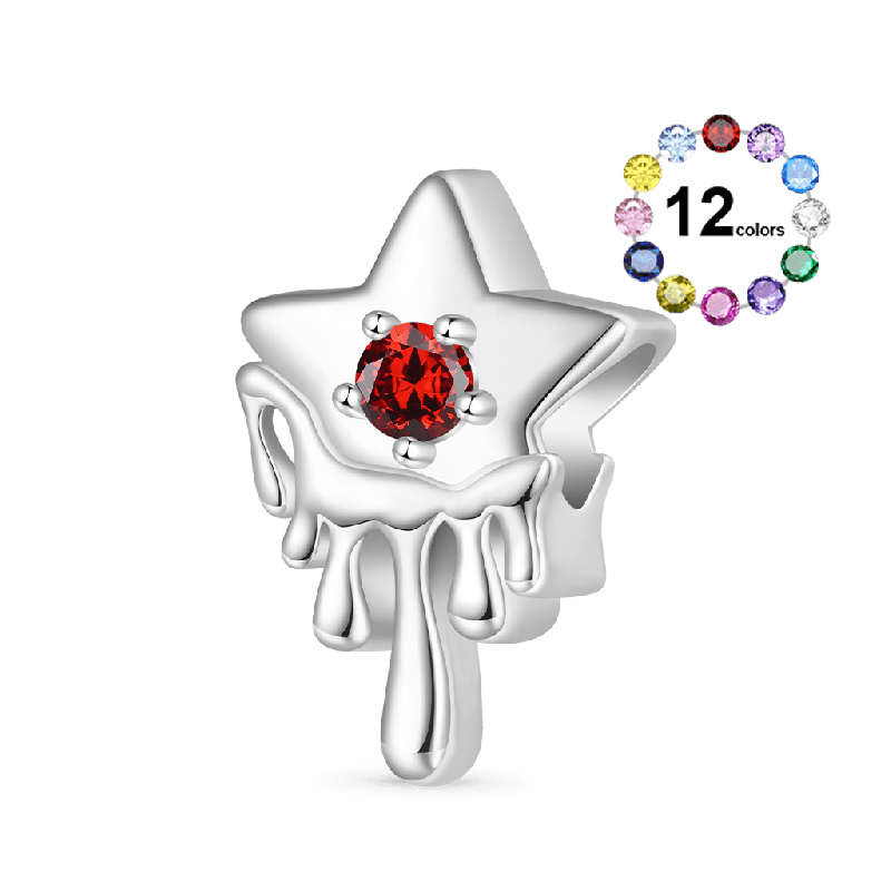 Melted Five-pointed Star Charm