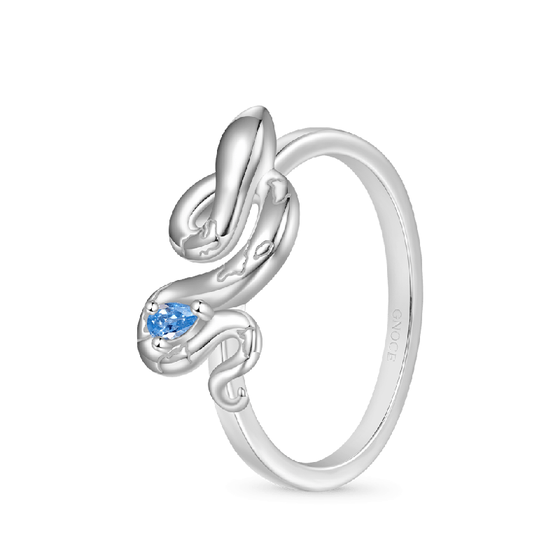 Anillo de Piedra de Nacimiento Serpiente del Zodiaco