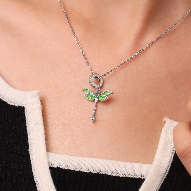 Colgante Libélula Verde