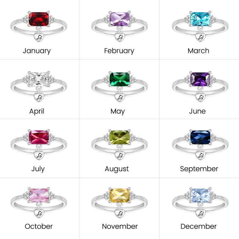 Anillo de Diamantes de Imitación Morado