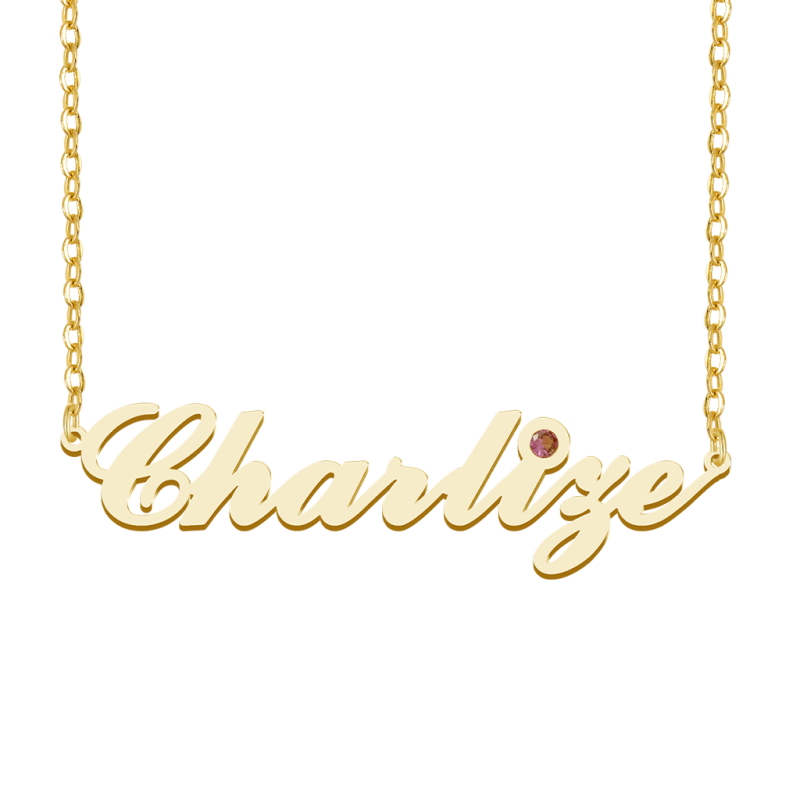 Collar Elegance con Nombre y Piedra de Nacimiento