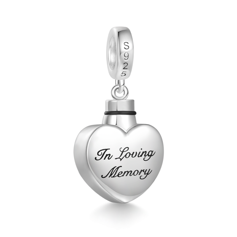 Colgante Ángel Conmemorativo Urna Cenizas Corazón