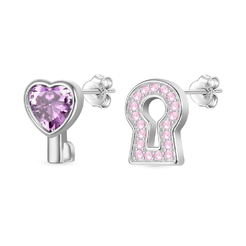 Pendientes de Llave Amor Borde