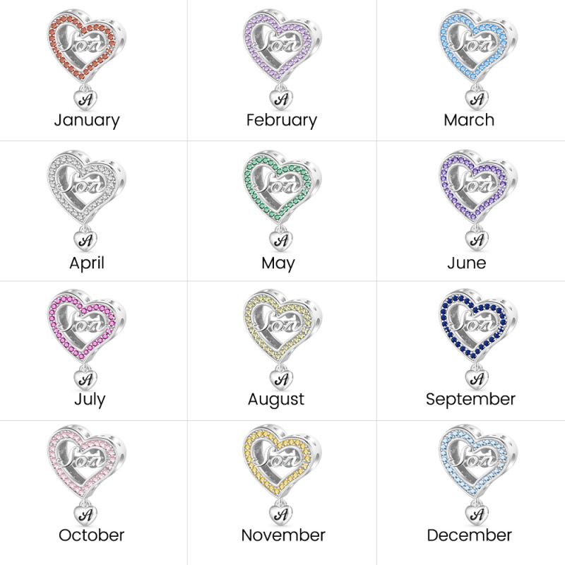 Miembros de la Familia - Charm Corazón de Hijo