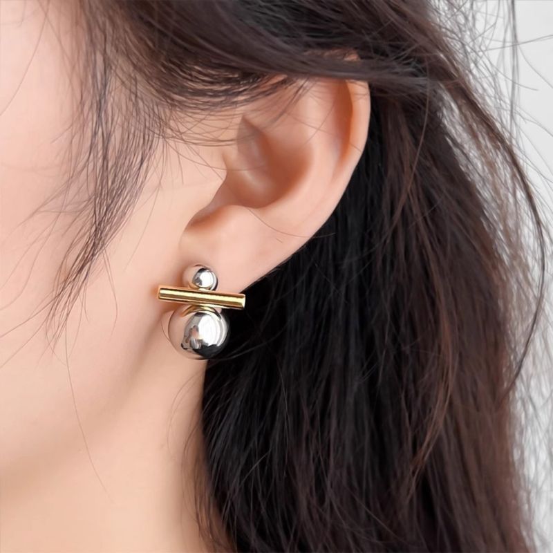 Clips de Oreja Bola Plata