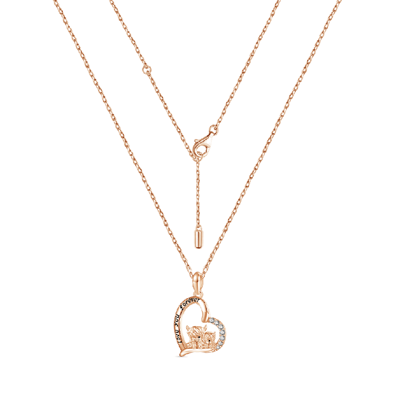 Collar Corazón Vaca Highland