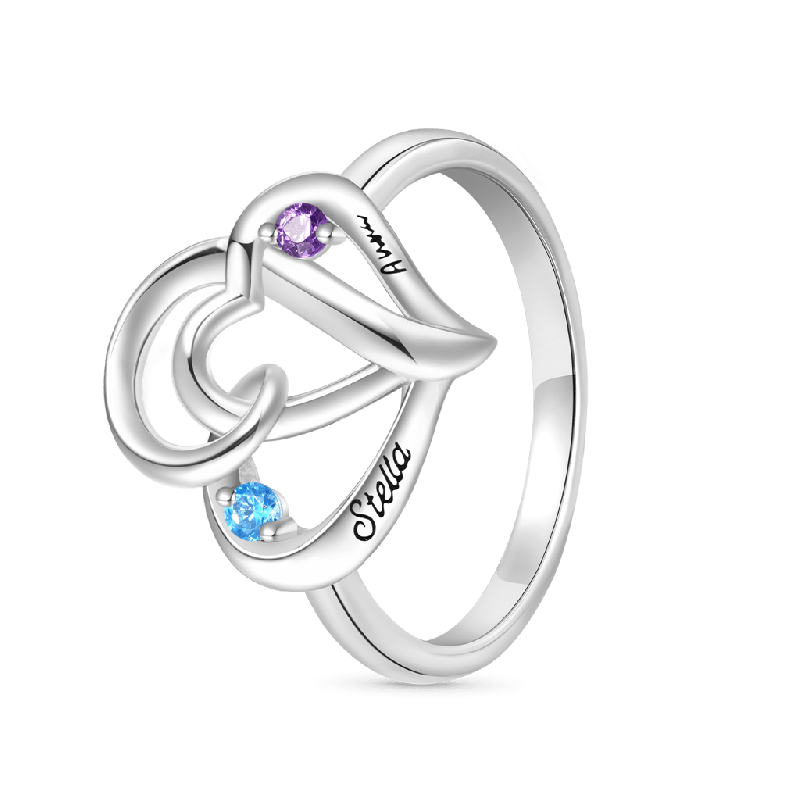 Anillo Promesa Doble Corazón