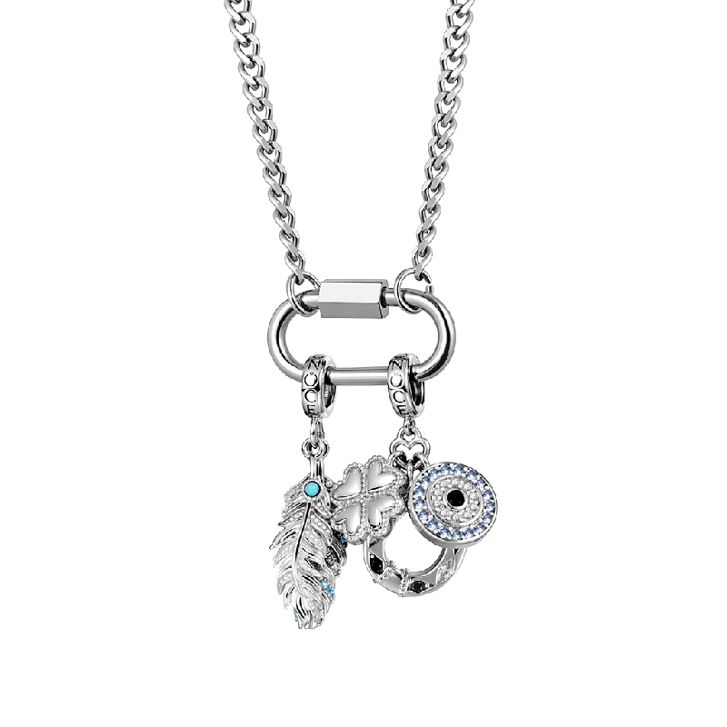 Collar de Cadena con Aro Ovalado