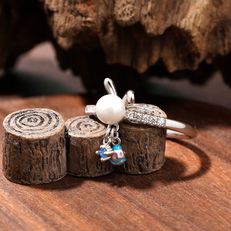 Anillo de Pascua Perla Conejito