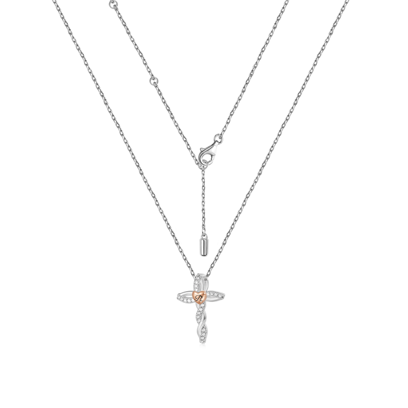 Collar Cruz Retro Diamantes