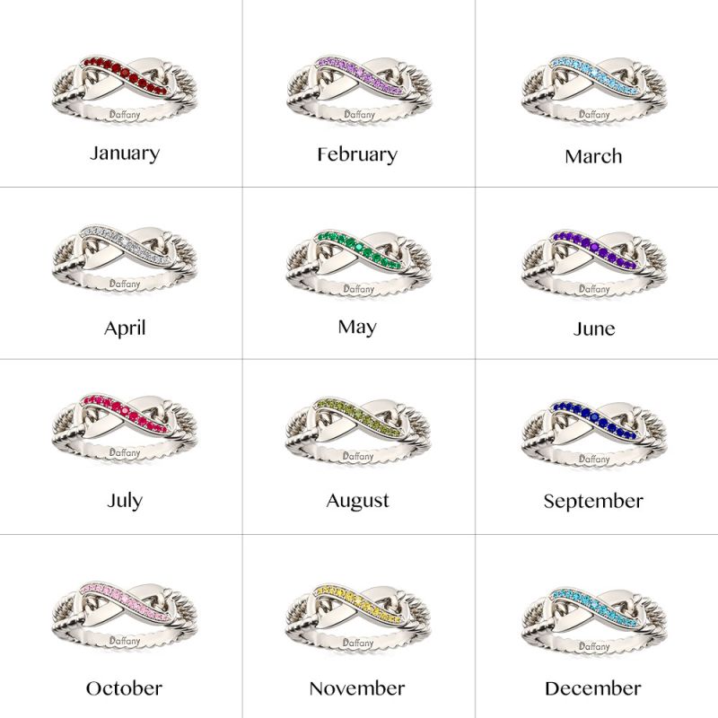 Anillo de Compromiso Infinito de Espiga Partida
