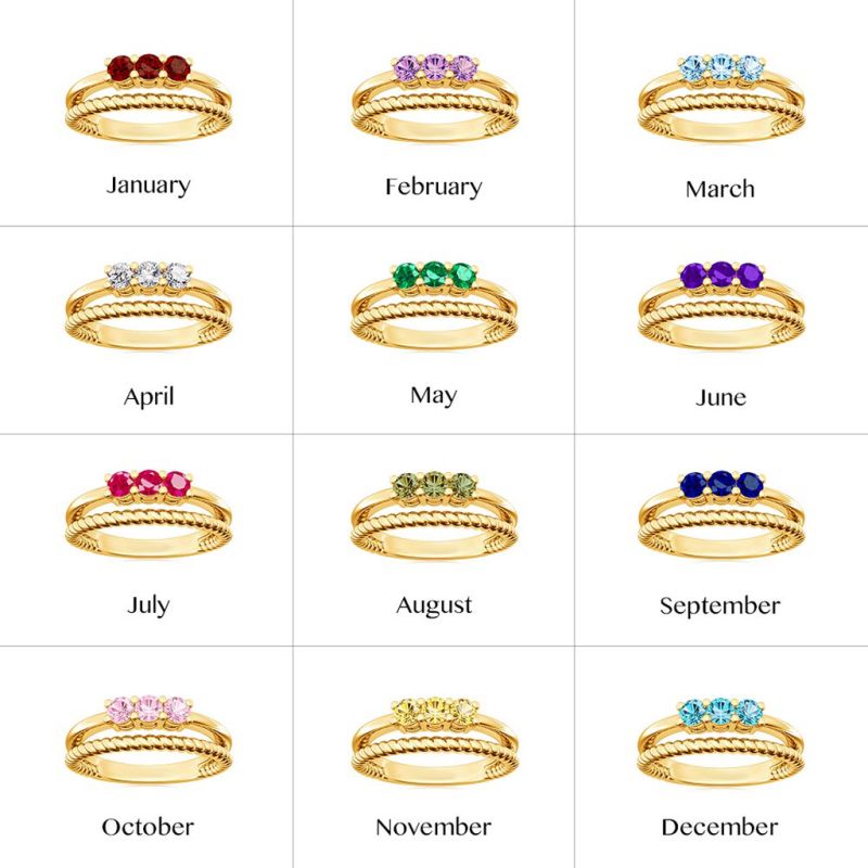 Anillo de Compromiso de Vástago Abierto