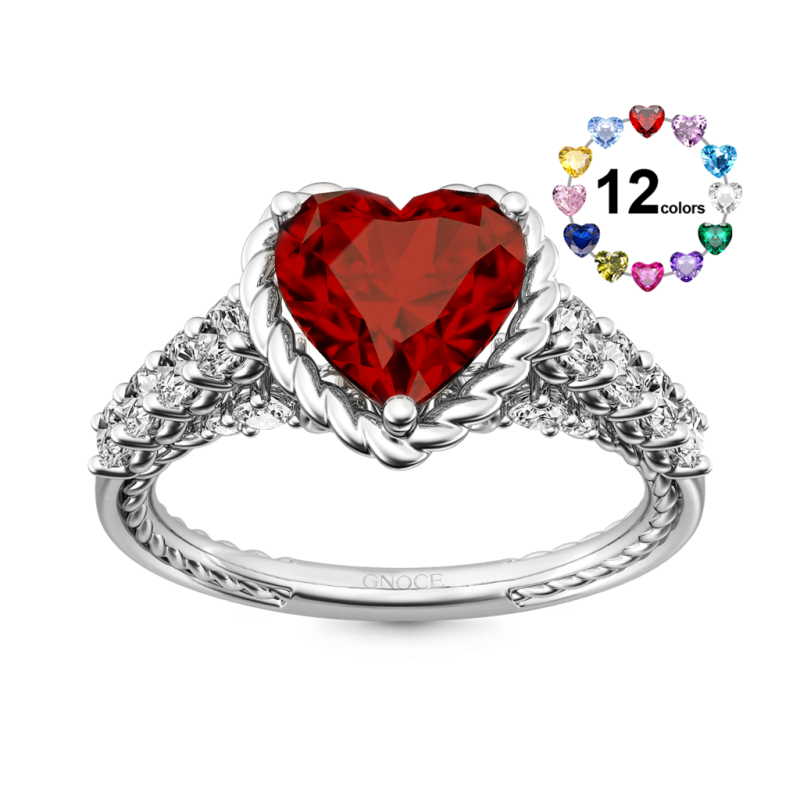 Anillo Corazón Catedral Vintage