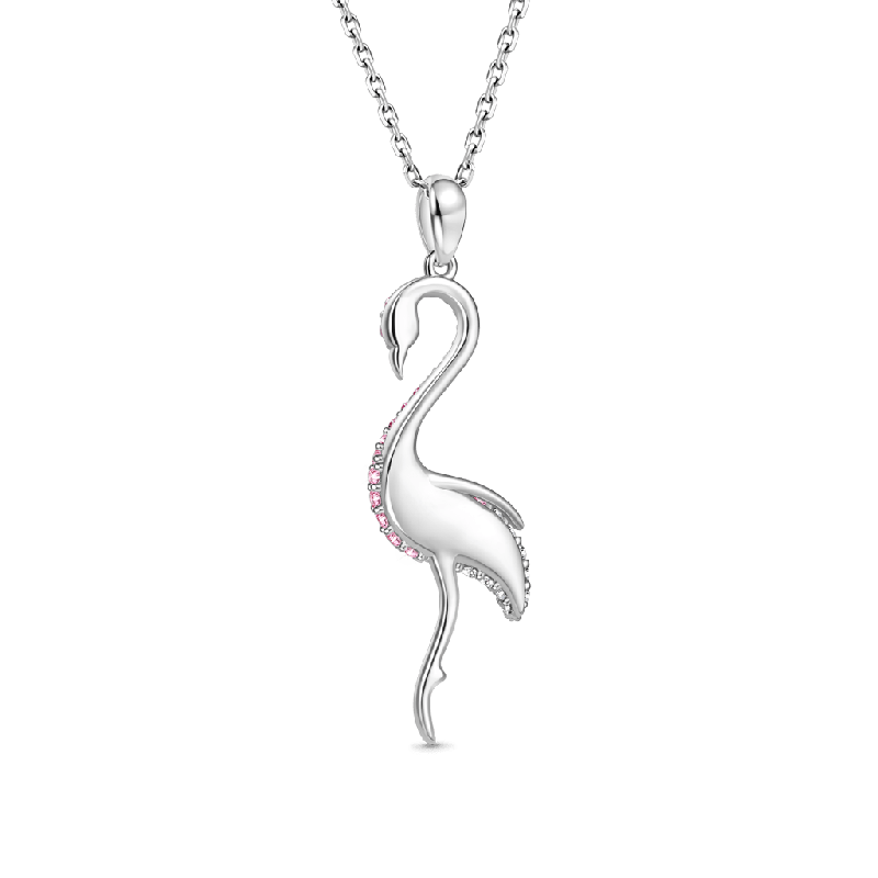 Collar Pavé Flamenco Rosa Degradado