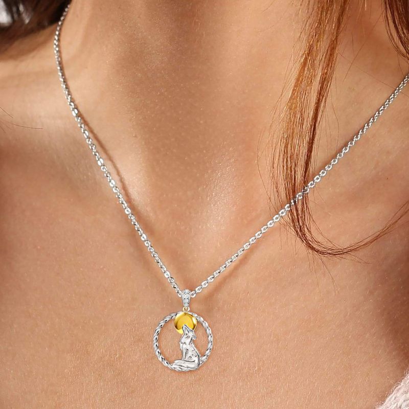 Collar de Cuerda Torcida Lobo Aullador