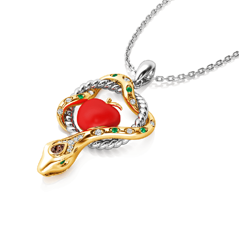 Collar Serpiente y Fruta Prohibida
