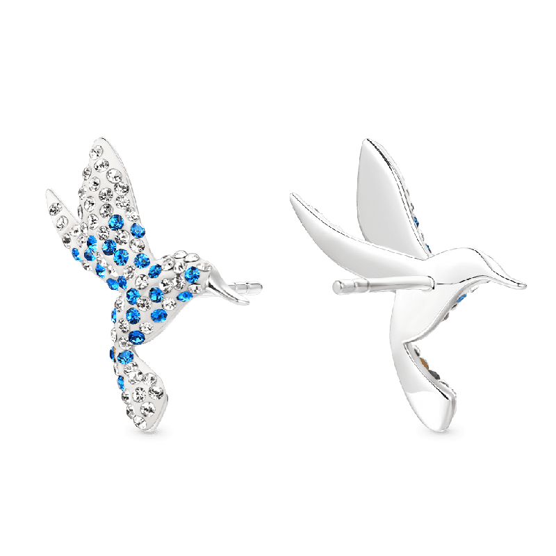 Pendientes Colibrí Azul