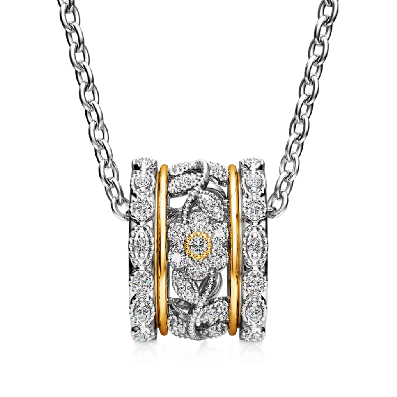 Collar De Tambor Vintage Con Flores