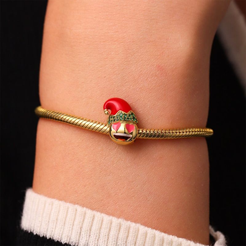 Charm de Cara Sonriente de Calabaza