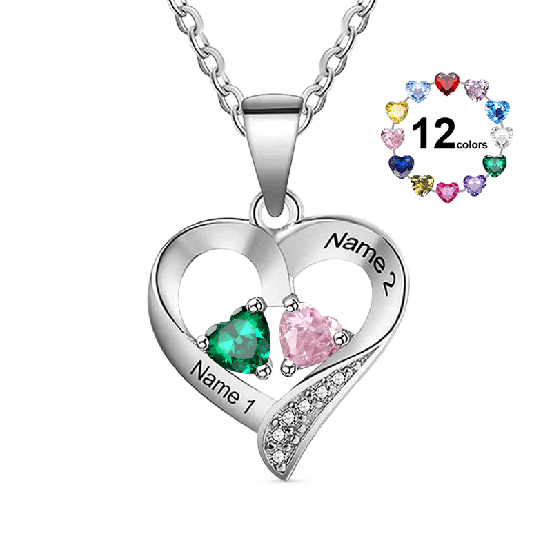 Collar de Diamantes en forma de Corazón