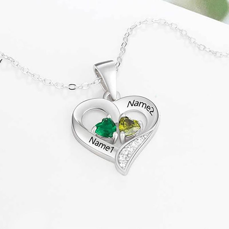 Collar de Diamantes en forma de Corazón