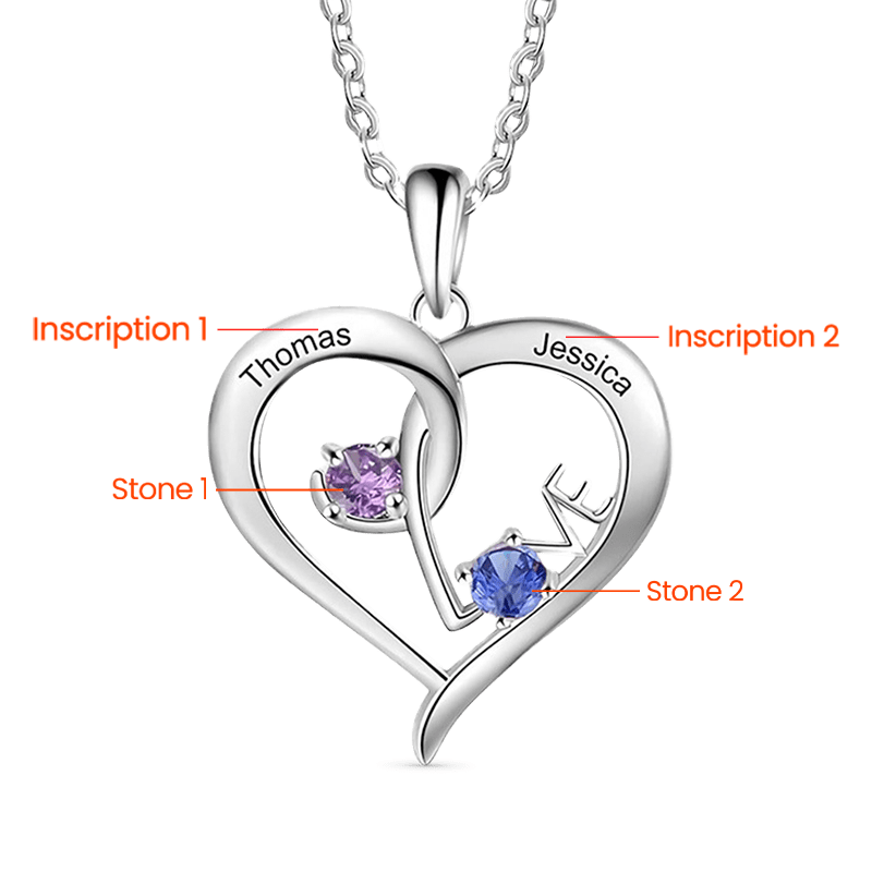 Collar Entrelazado de Amor Simple