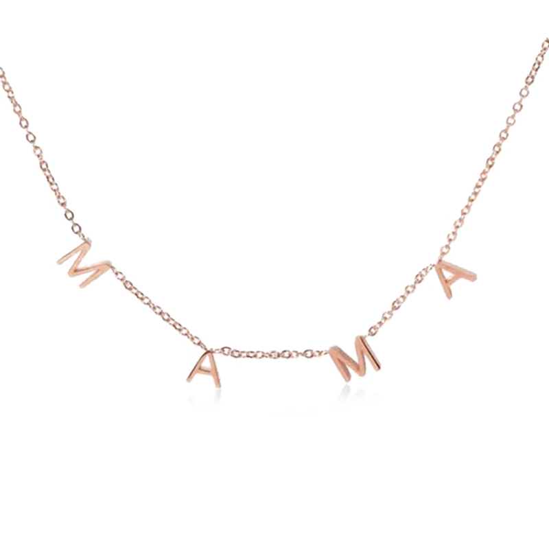 Collar de Letras Pavé MAMA