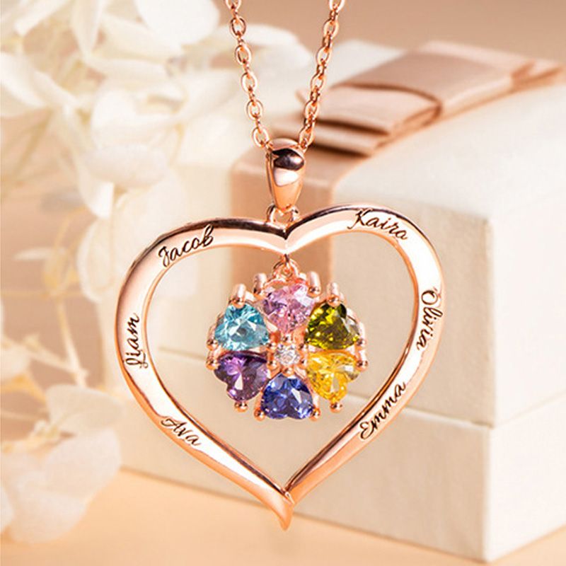 Collar de Corazón de Amor Hueco
