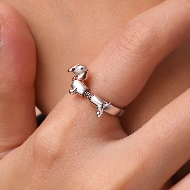 Anillo Spoof de Teckel de Primavera