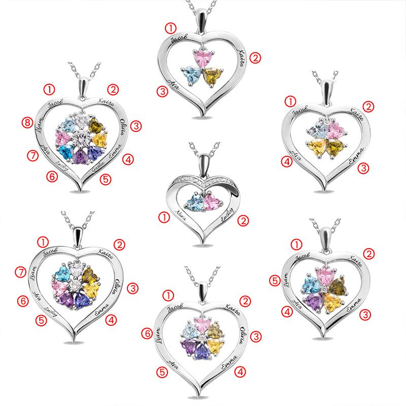 Collar de Corazón de Amor Hueco