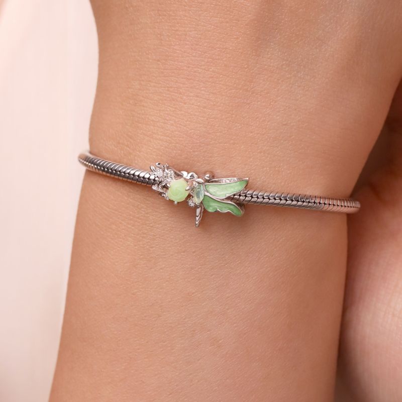 Charm Libélula Verde Primavera