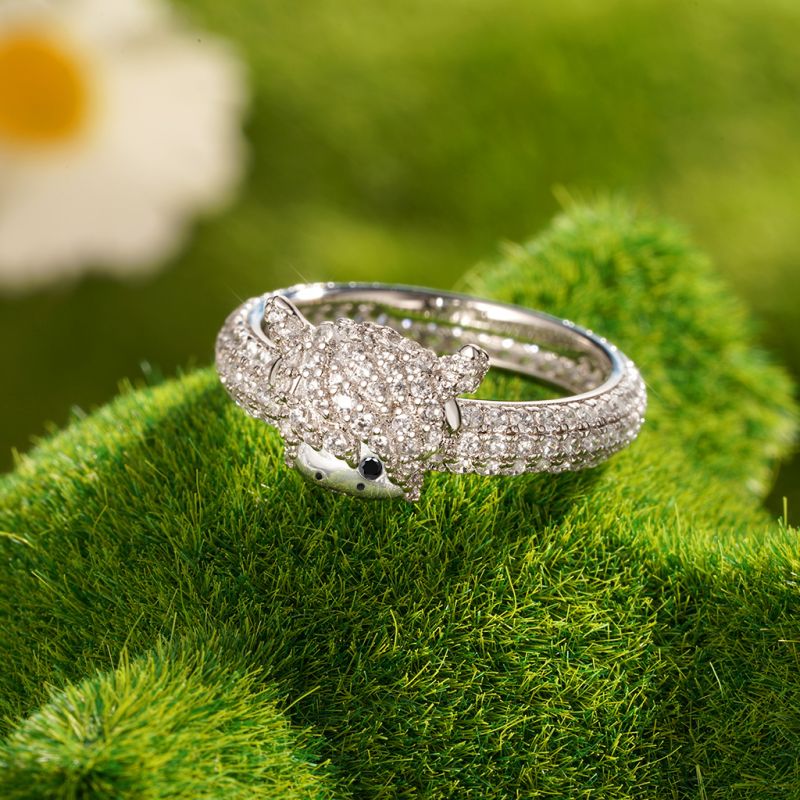 Anillo de Diamante de Vaca de Las Tierras Altas