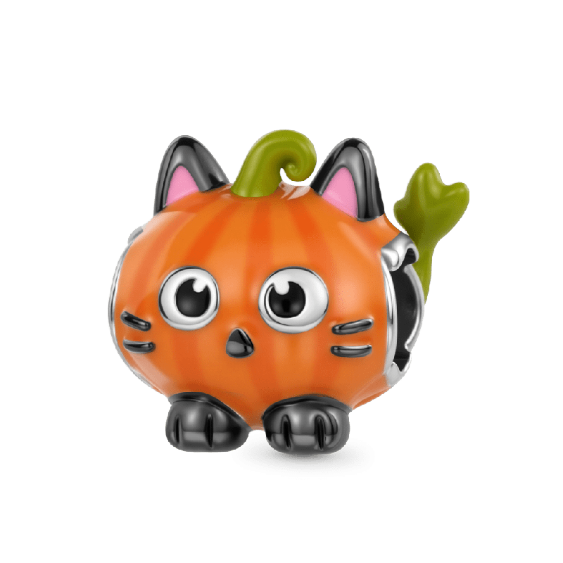 Charm Gato Negro de Calabaza