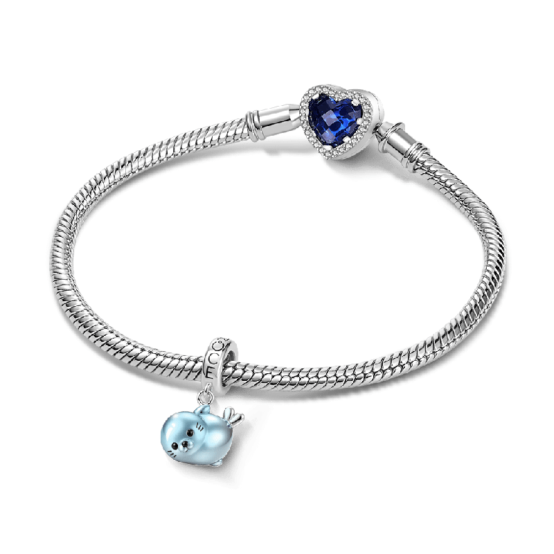 Colgante del León Marino Azul
