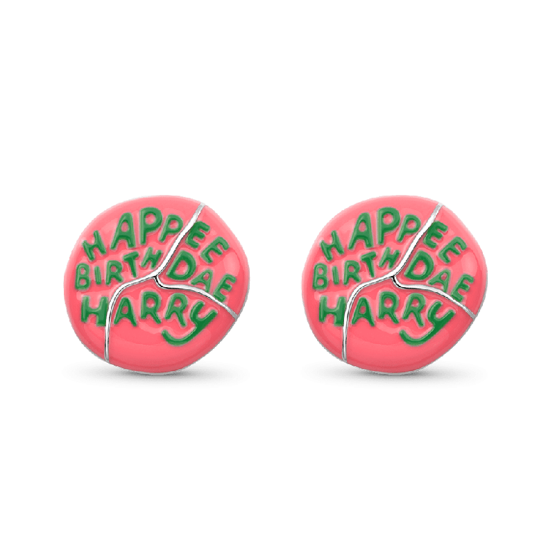 Pendientes Stud Tarta Cumpleaños Hagrid