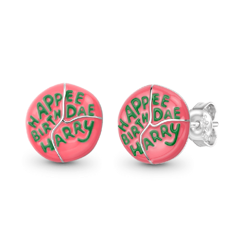 Pendientes Stud Tarta Cumpleaños Hagrid