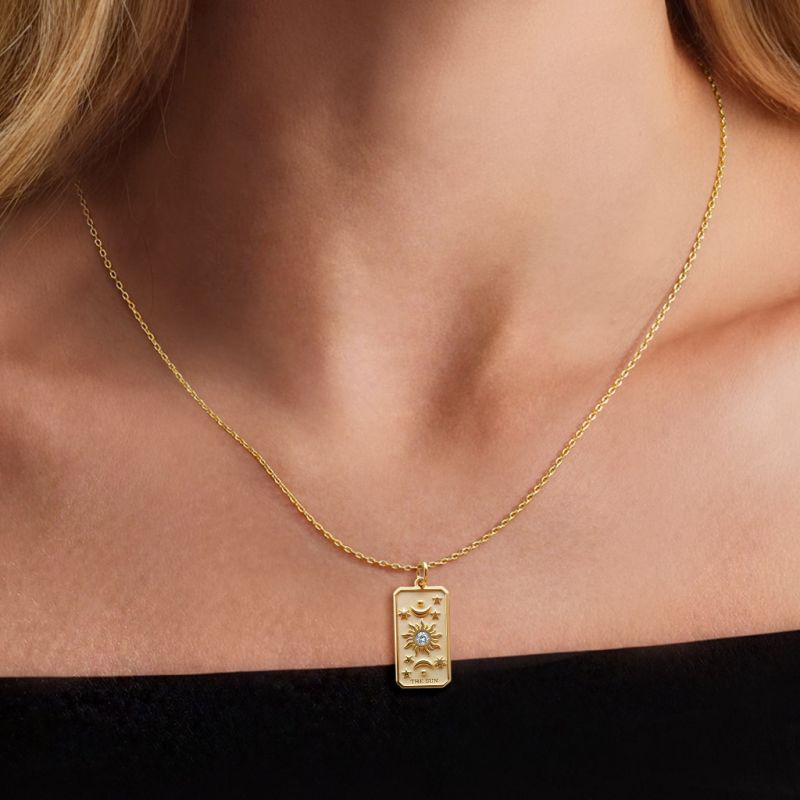 Collar Carta Tarot El Sol