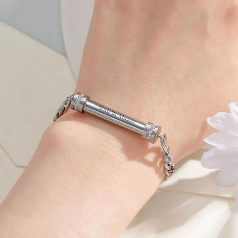Pulsera Cadena Fígaro Grabada