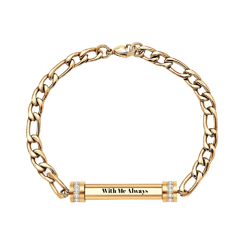 Pulsera Cadena Fígaro Grabada