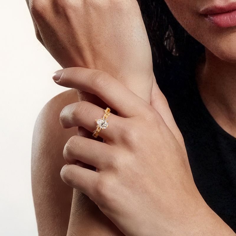 Anillo Compromiso Corte Radiante Vid