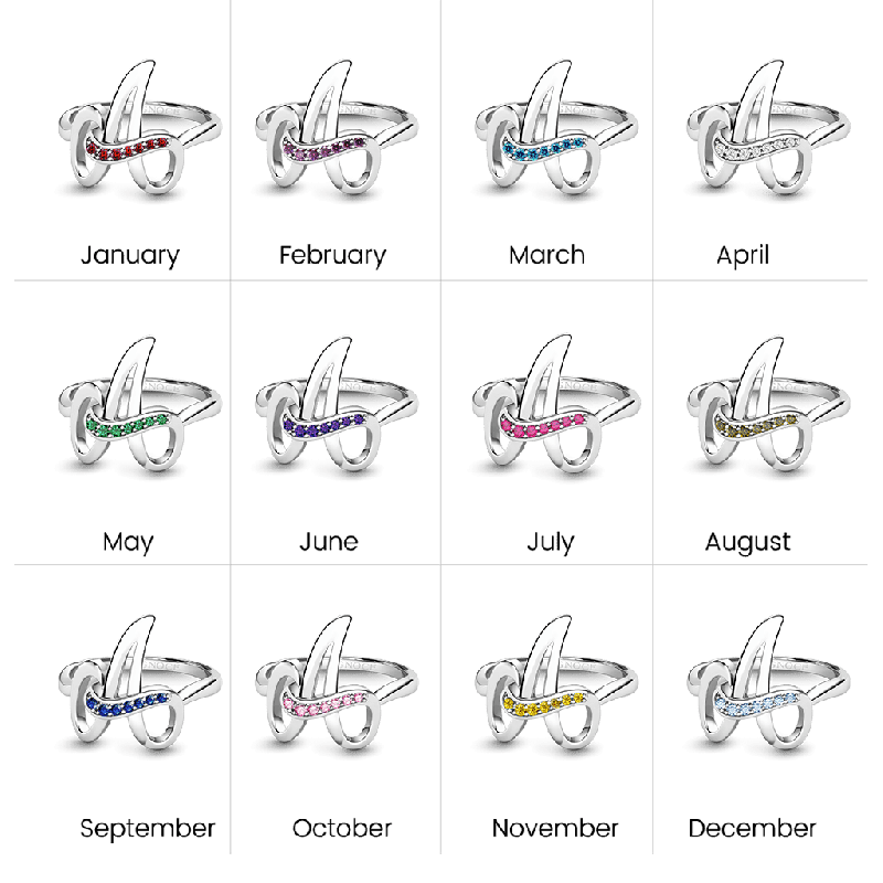 Anillo Letra Personalizada