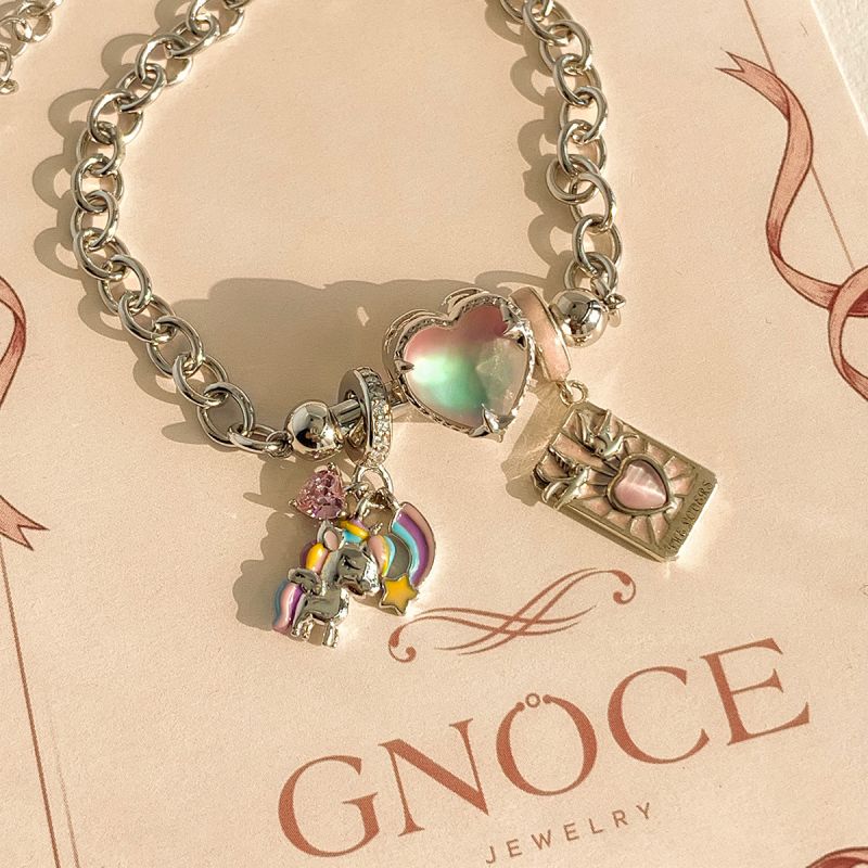 Set Pulsera Charm Tarot El Corazón