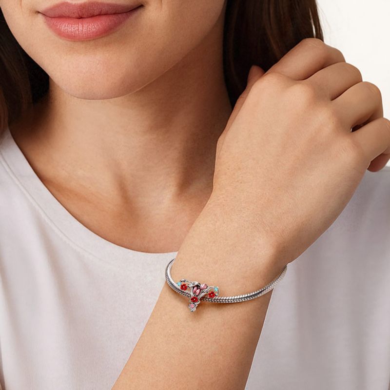 Charm Útero Floral