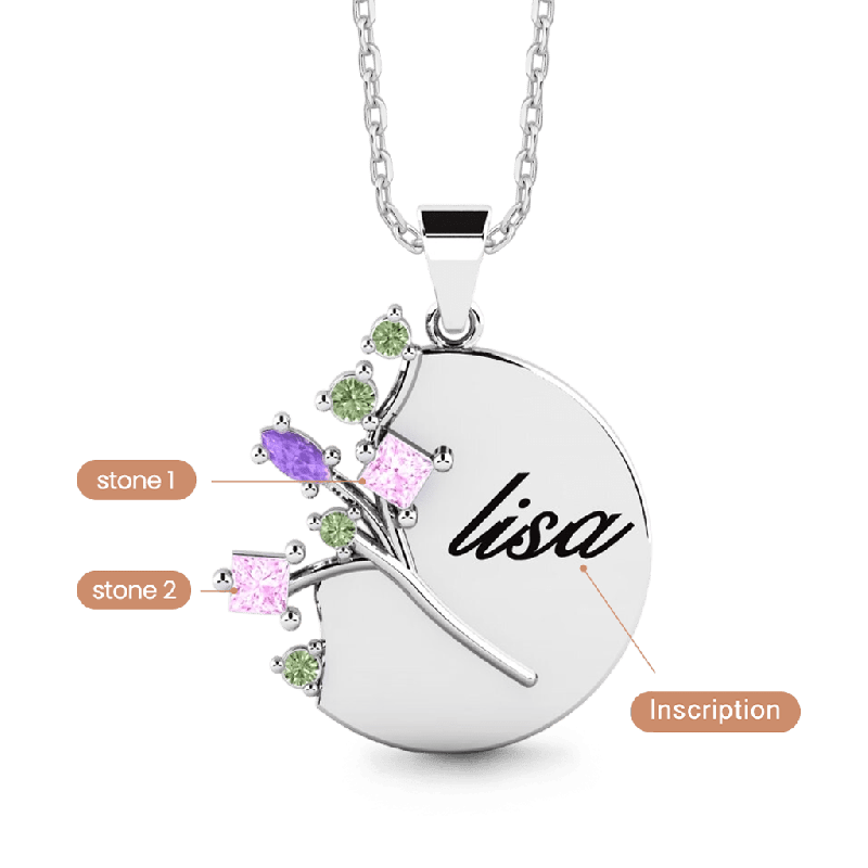 Collar Árbol Familiar Personalizado