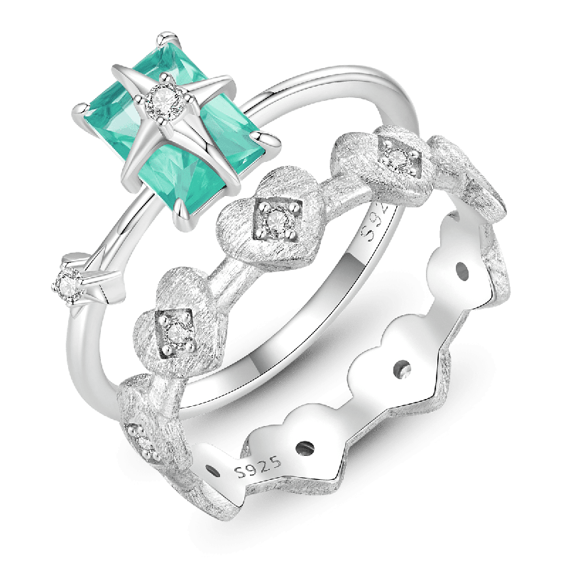 Set Anillo Corazón