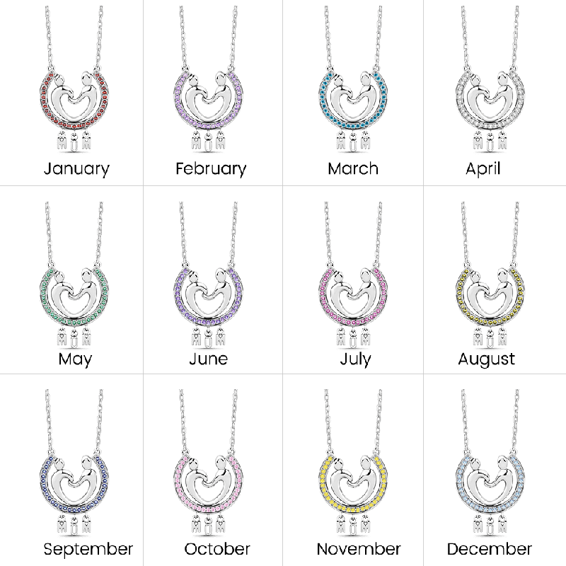 Collar Forma Corazón Madre e Hijo