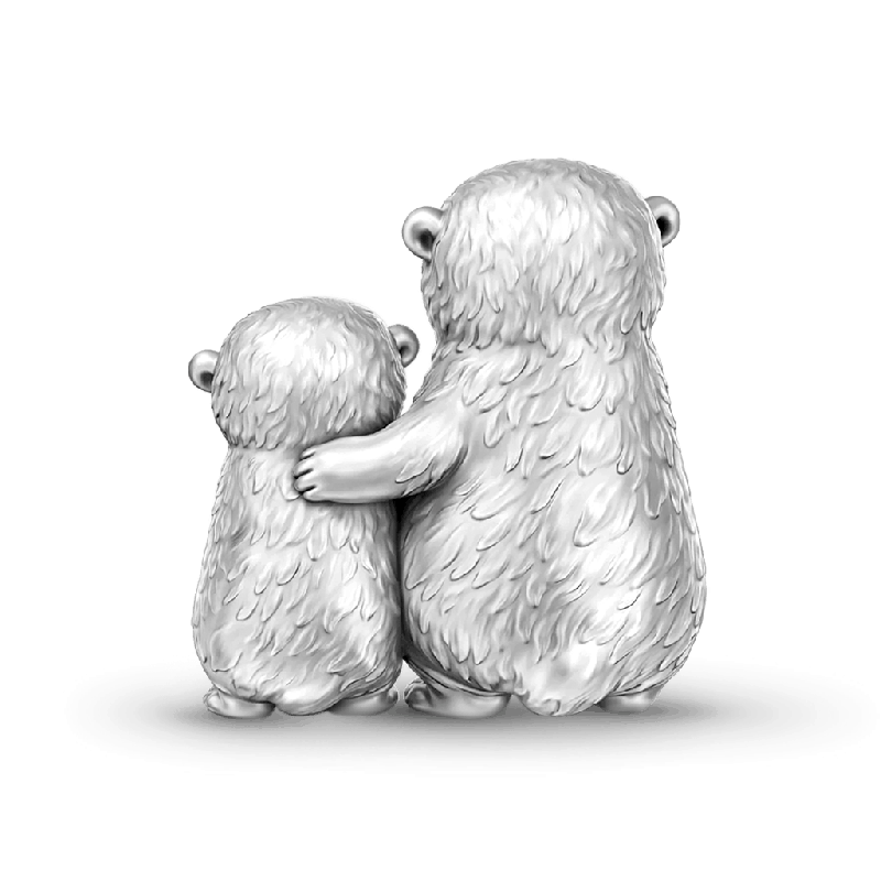 Charm Mamá Nutria y Bebé