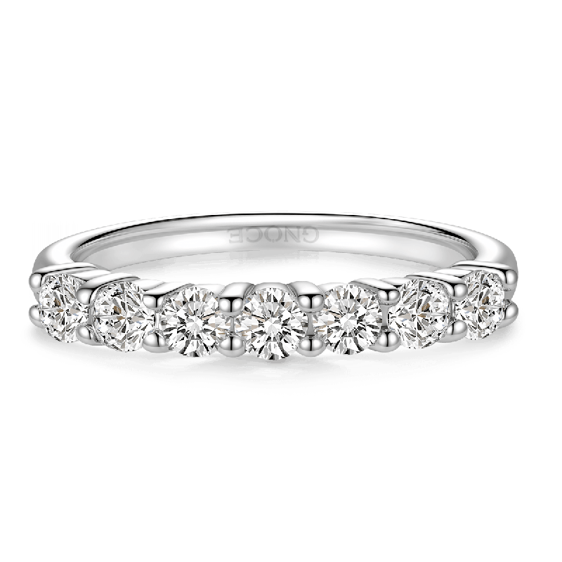 Anillo de Banda de Moissanite VVS Brillante