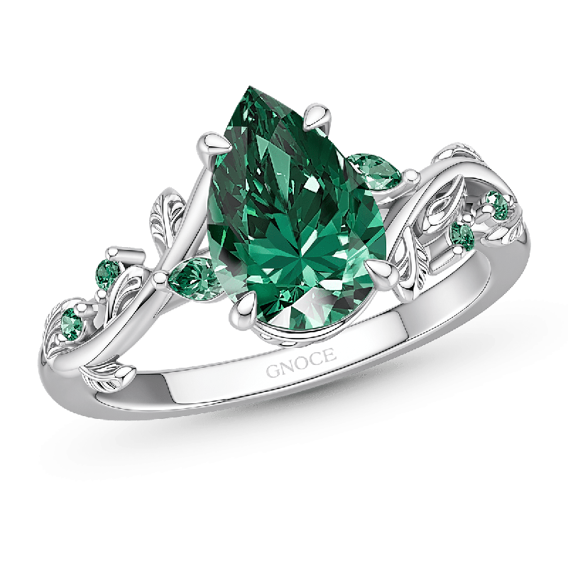 Anillo Compromiso Corte Pera