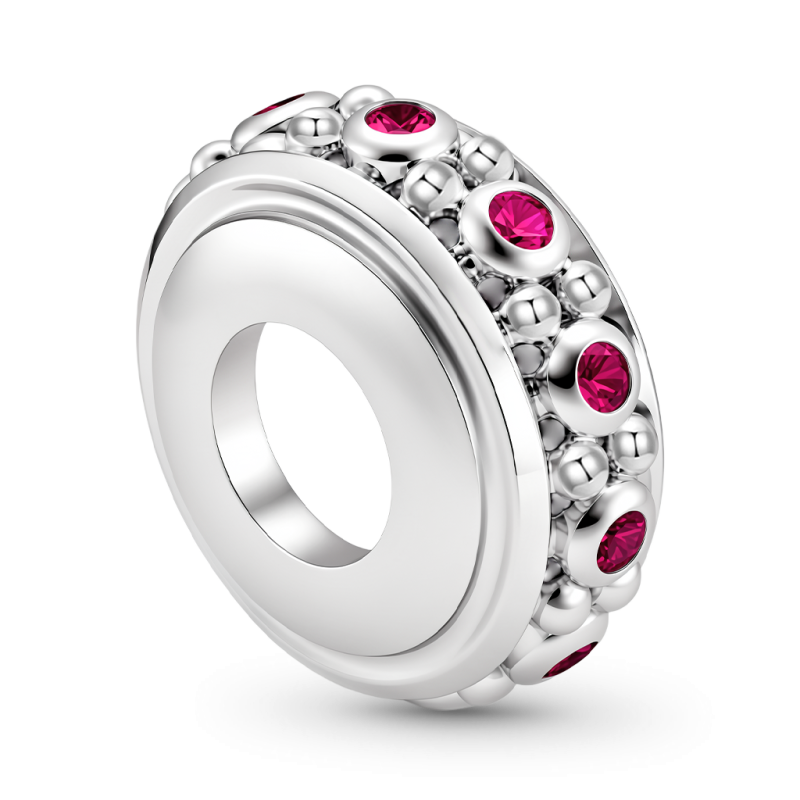 Charm de Clip Piedra Rosa